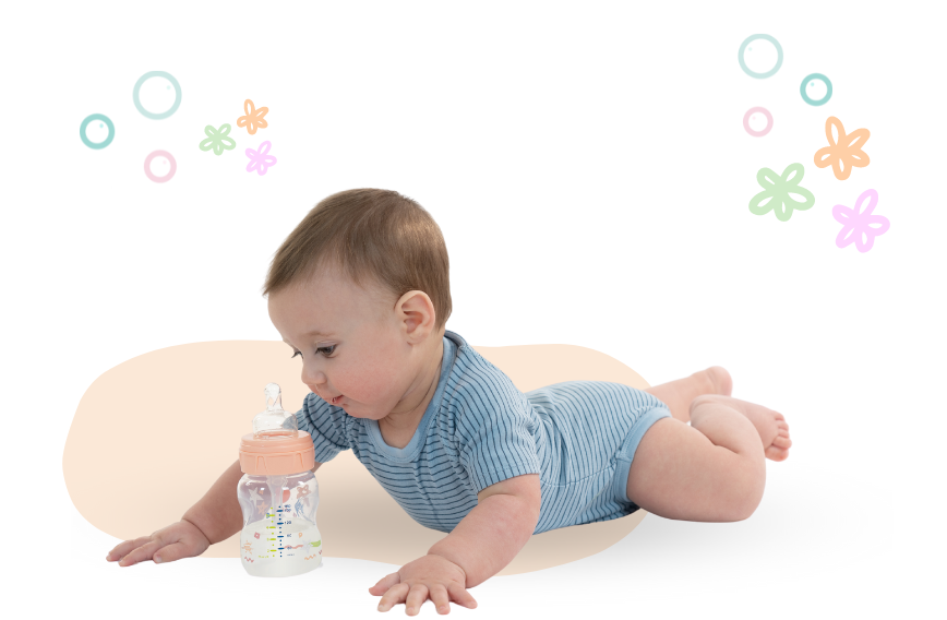 Biberon Per Neonati In Pp Con Capacità Di 250ml , Anticolica E Antialiasing  , Tazza Da Acqua Con Capezzolo In Silicone E Accessori Per Madre E Bambino